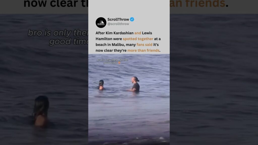 Kim Kardashian and Lewis Hamilton Beach Day has the internet talking 🌊😭 #kimkardashian