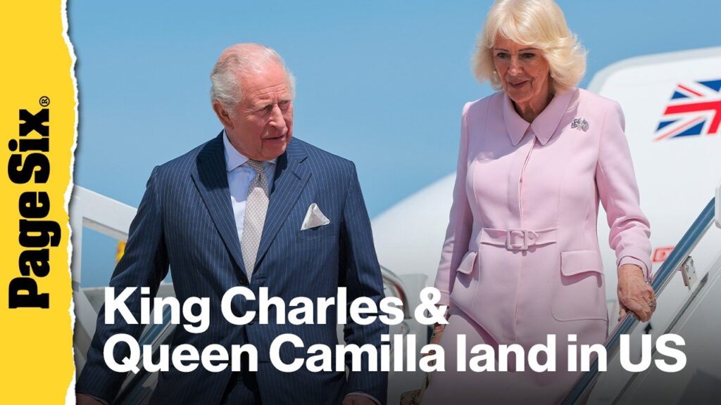 King Charles and Queen Camilla arrive in America for historic state visit