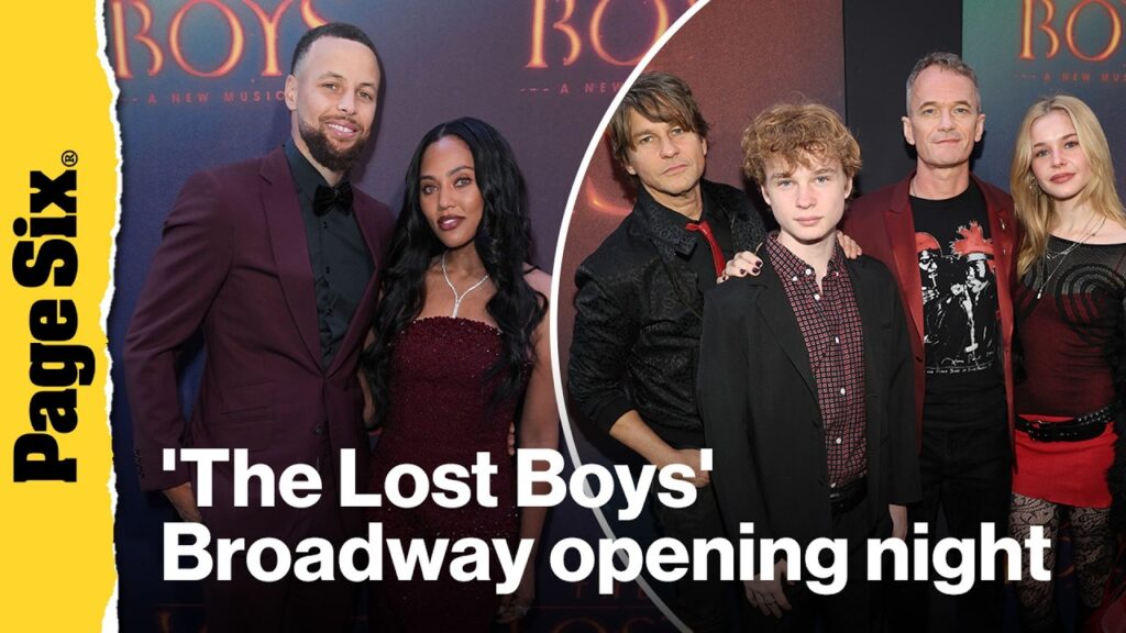 Steph Curry, Neil Patrick Harris, Zooey Deschanel, more attend The Lost Boys Broadway opening night