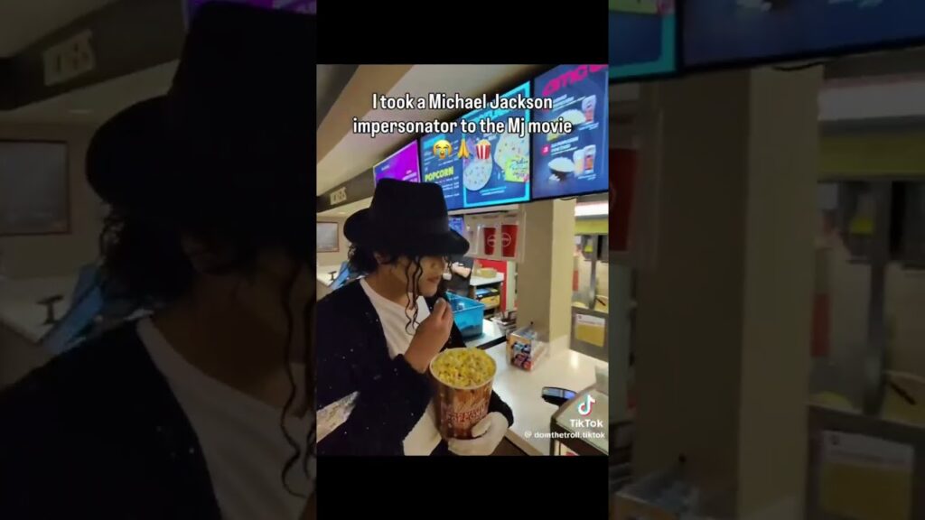 I took a Micheal Jackson impersonator to the MJ Movie #tiktok
