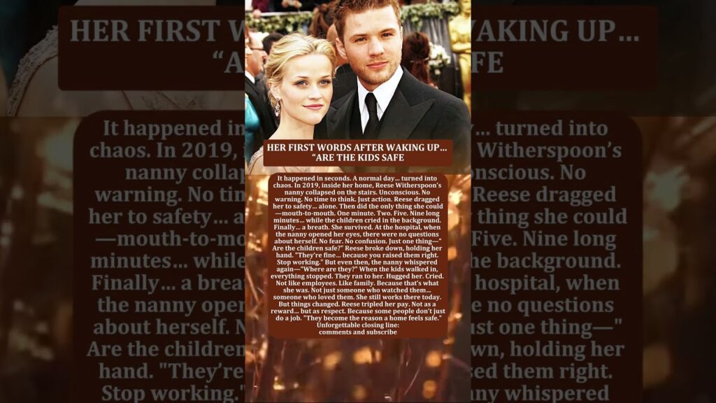 HER FIRST WORDS AFTER WAKING UP… “ARE THE KIDS SAFE