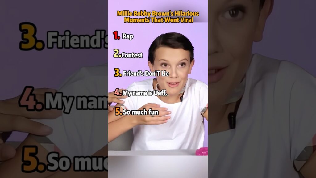 Millie Bobby Brown's Hilarious Moments That Went Viral #celebrity #funny #foryou #milliebobby