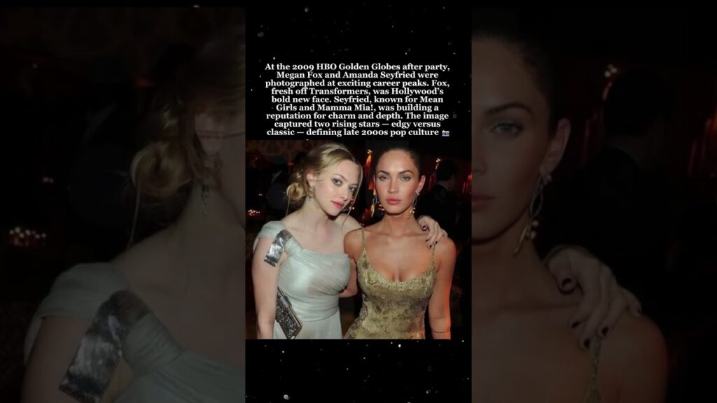 Megan Fox & Amanda Seyfried at 2009 Golden Globes After Party Two Rising Stars ✨🎬  #MeganFox