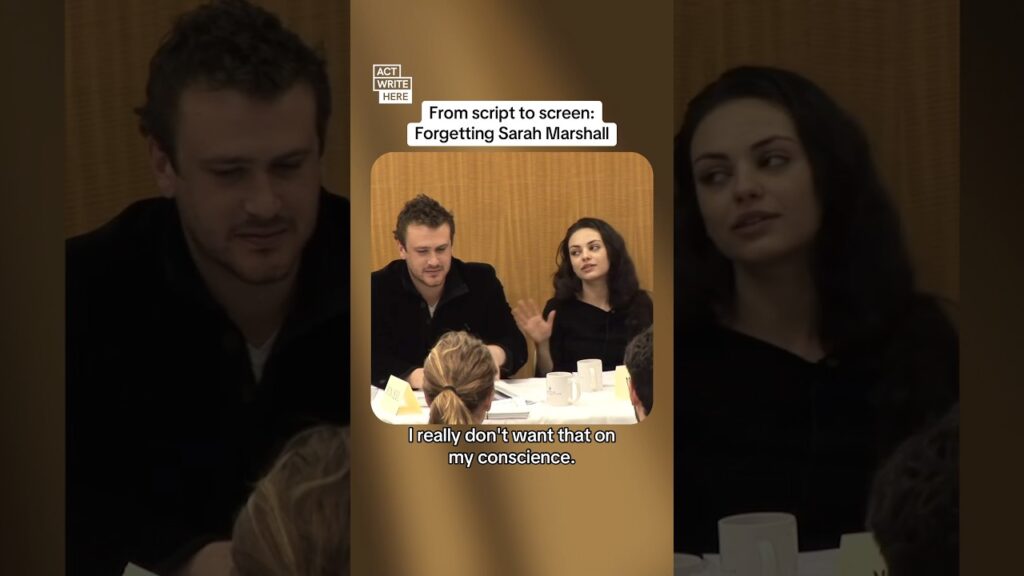 From script to screen: Forgetting Sarah Marshall #jasonsegel #milakunis