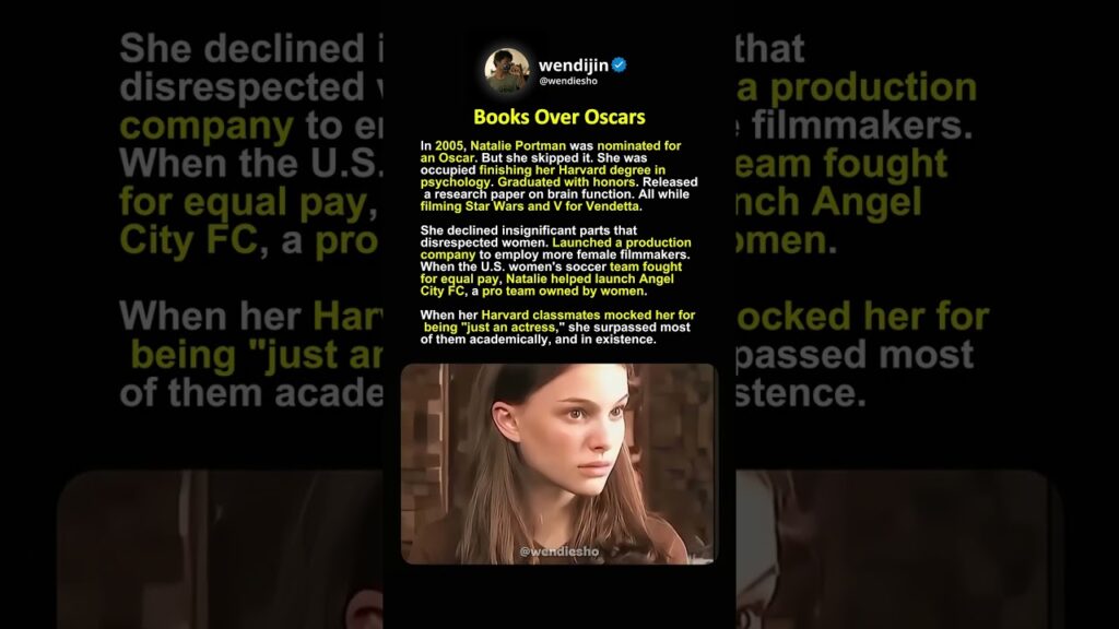 Natalie Portman Skipped Oscars#shorts #NataliePortman #Hollywood