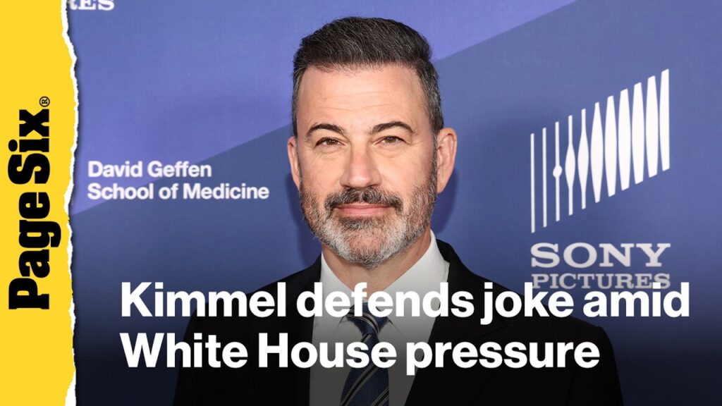 Jimmy Kimmel defends joke as White House demands action