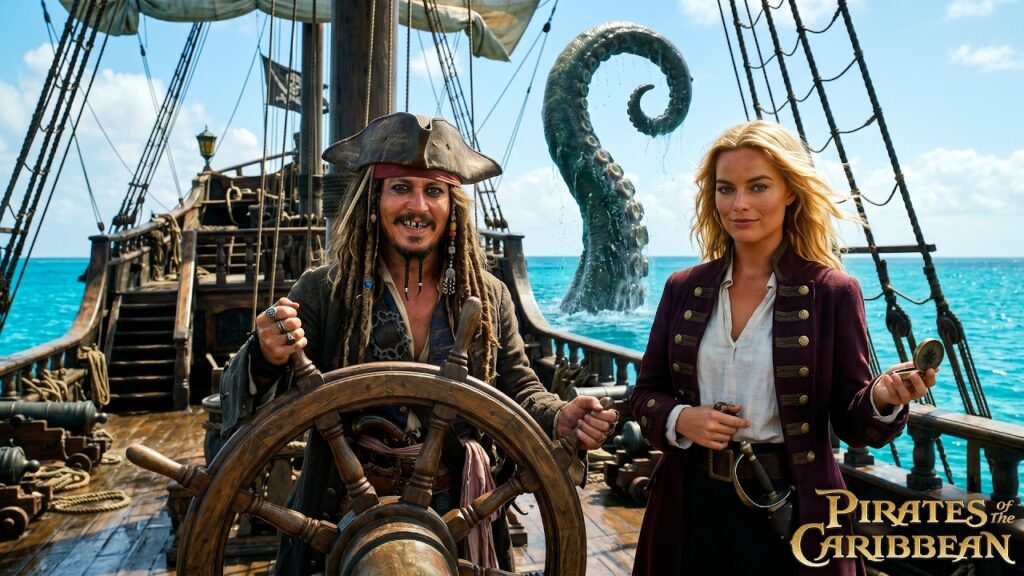 Pirates of the Caribbean 6 - Johnny Depp , Margot Robbie | Davy Jones' Return
