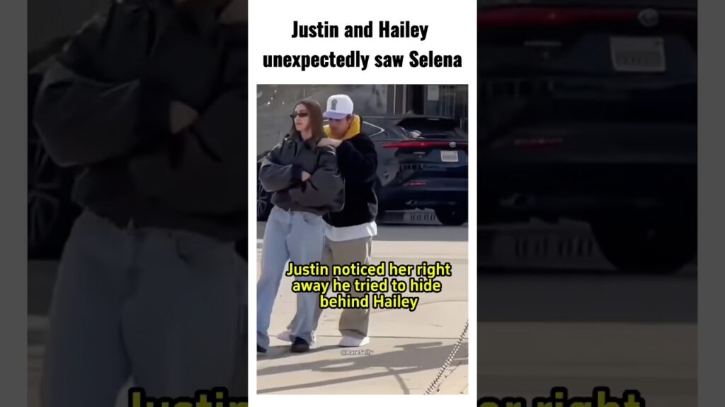 Justin and Hailey unexpectedly saw Selena #selenagomez #justinbieber