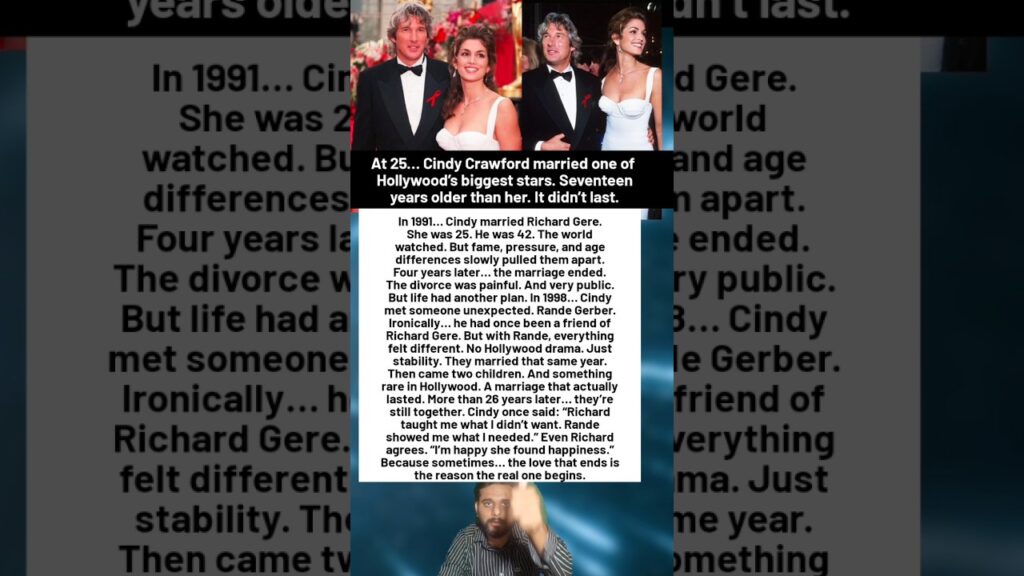 At 25... Cindy Crawford married one of Hollywood's biggest stars. Seventeen years older than her.