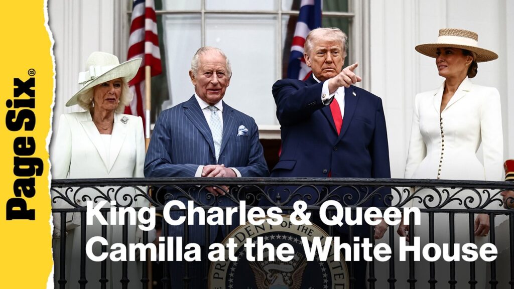 King Charles and Queen Camilla arrive at White House for lavish welcome ceremony