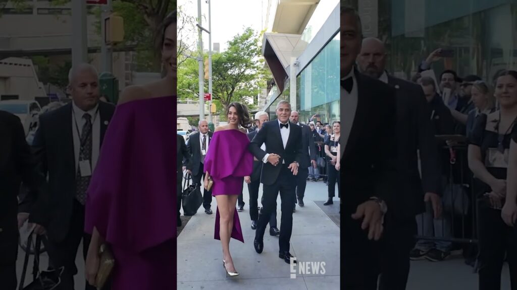 It was a sweet date night for Amal Clooney and George Clooney at the 51st Chaplin Award Gala.
