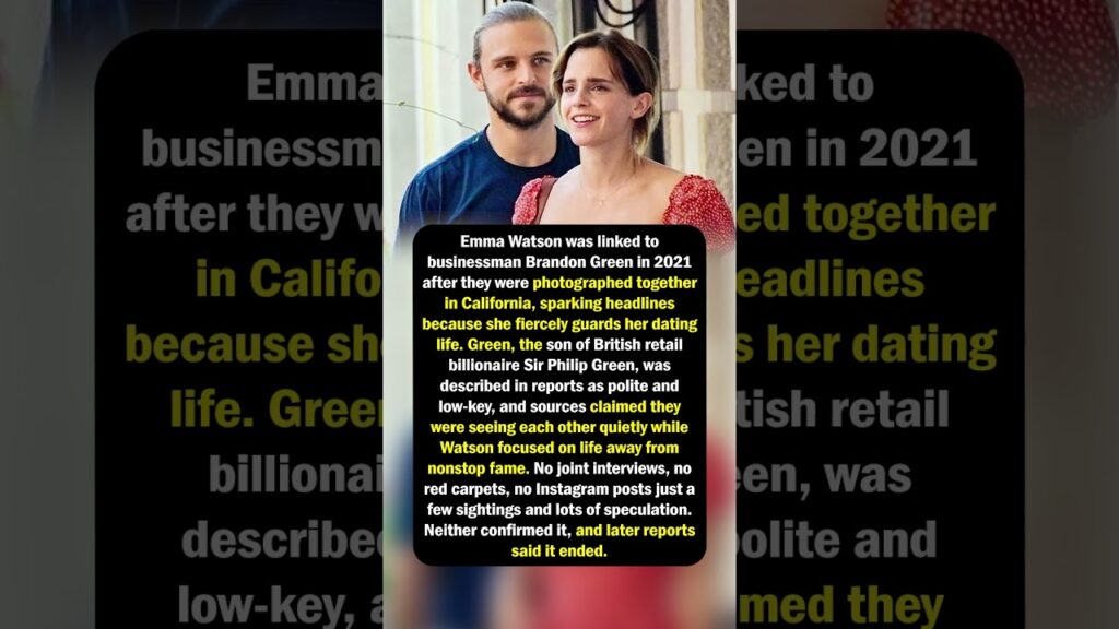 Emma Watson’s Quiet Rumor Romance