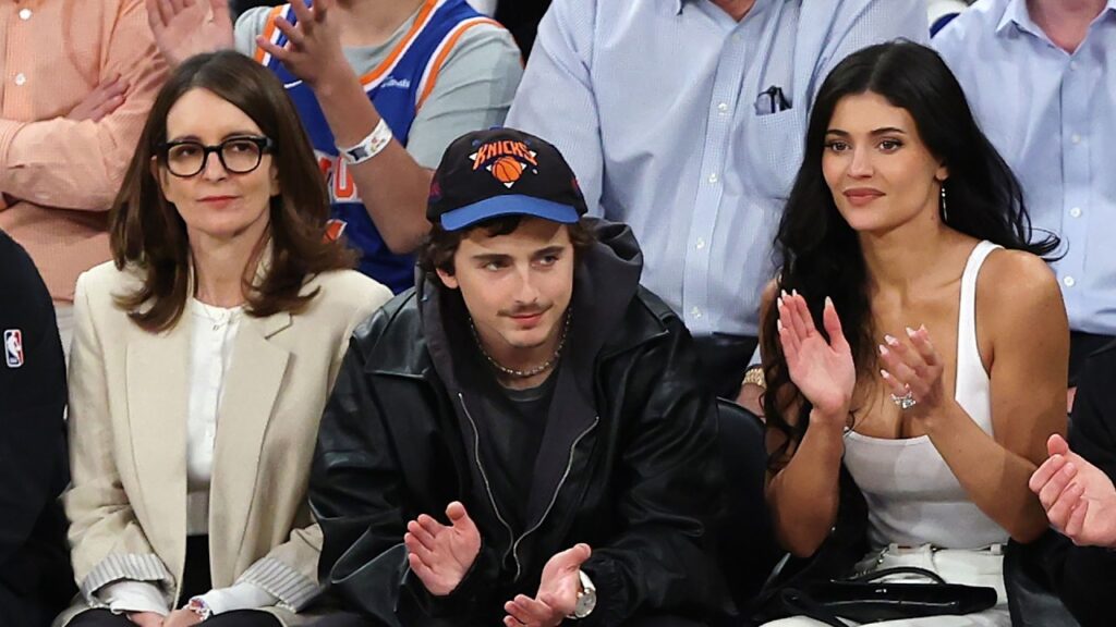 Tina Fey Has 30 Rock-Coded Moment While Courtside With Kylie Jenner and Timothée Chalamet