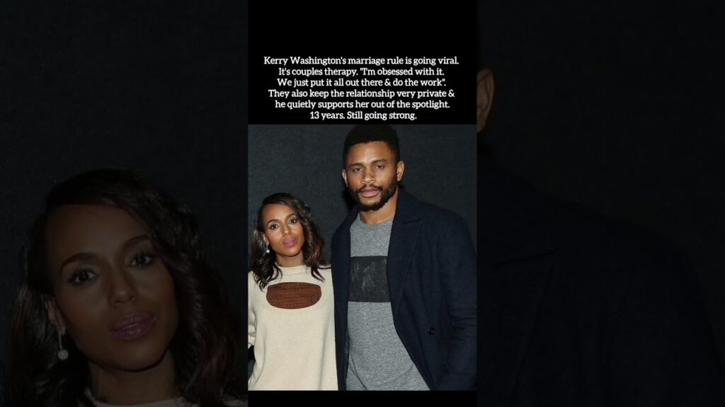 Kerry Washington’s Secret to a 13-Year Marriage! 💍 #KerryWashington #MarriageGoals