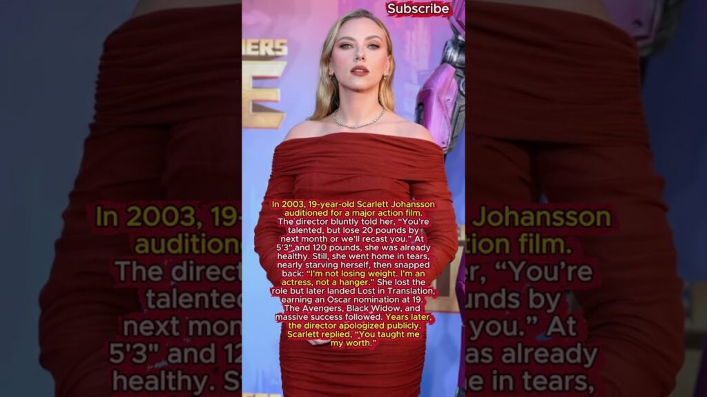 Scarlett Johansson Was Told to Lose Weight — Her Response Changed Everything  #celebnews