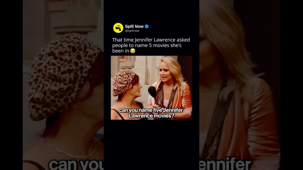 That time Jennifer Lawrence interviewed people on the street