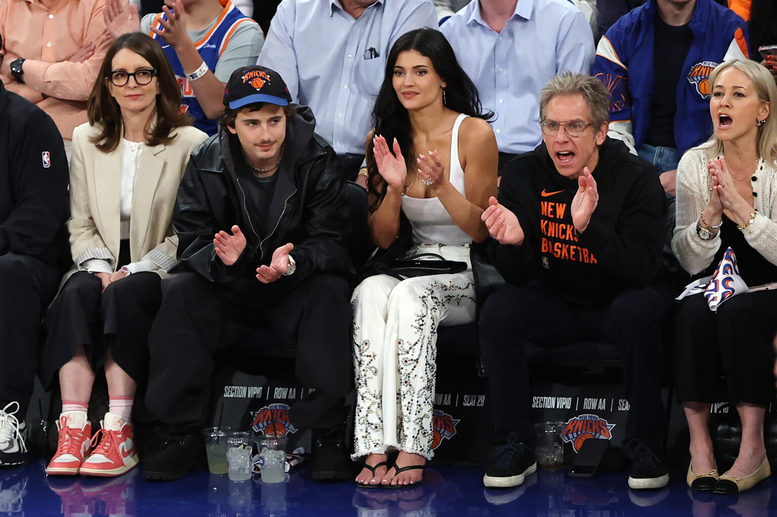 The Best Celebrity Sightings On NY Knicks' Sidelines For Playoffs