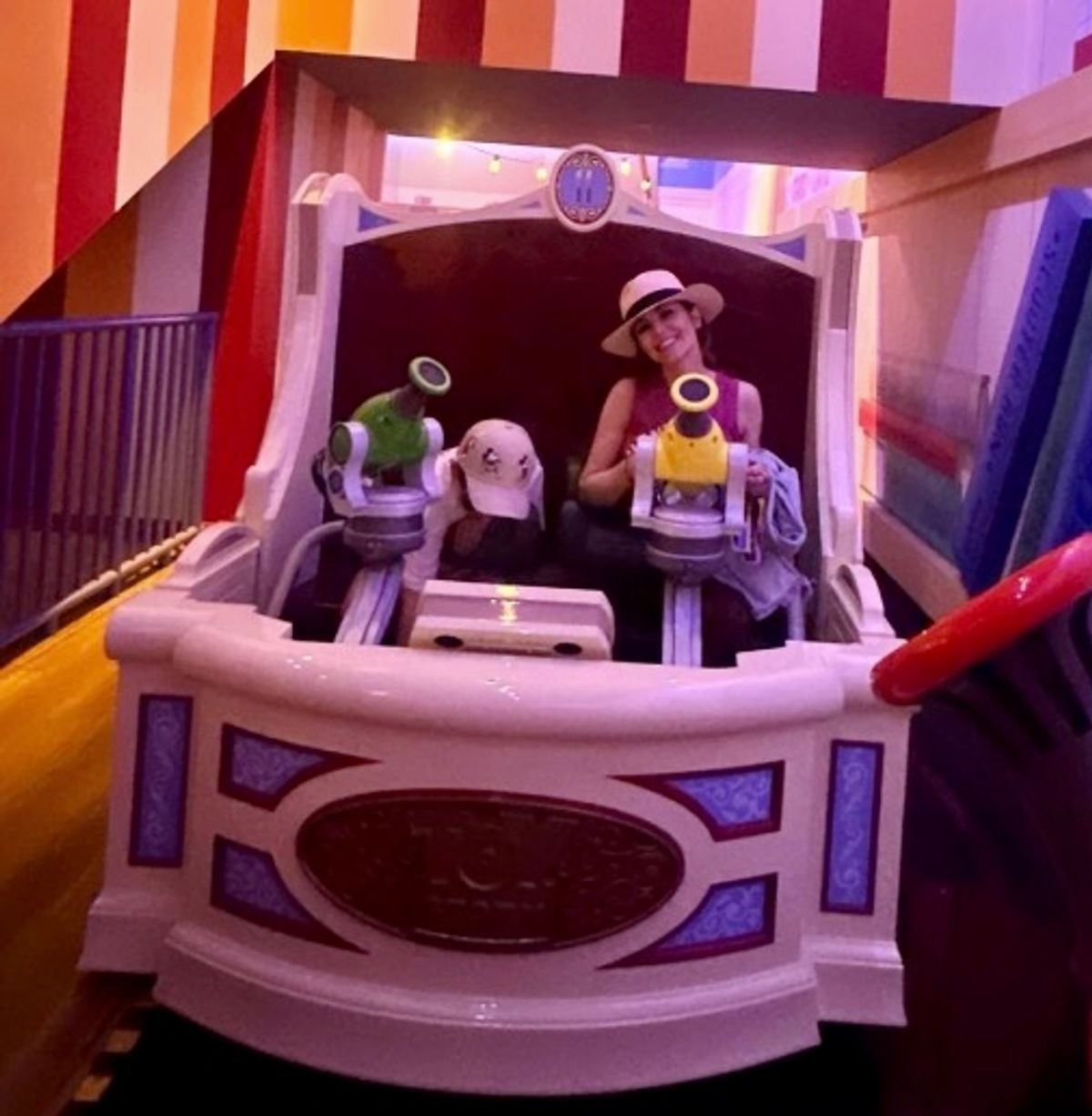 Cheryl took a trip to Disney World with Bear