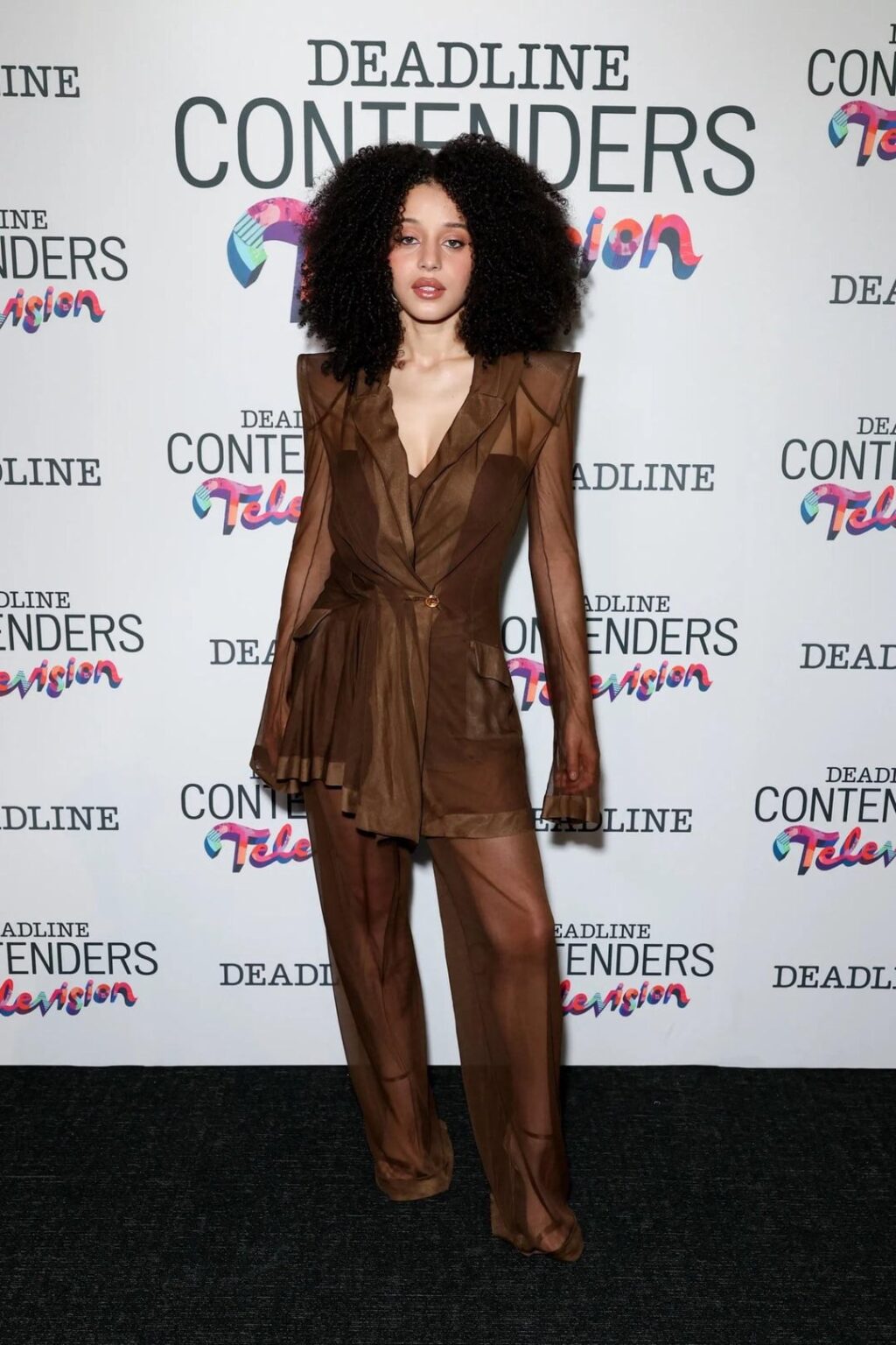 Chase Infiniti in Schiaparelli SS26 at the Deadline’s Contenders Television event in LA (26 April 2026)
