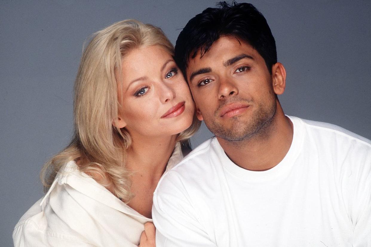 Kelly Ripa as Hayley Vaughan and Mark Consuelos as Mateo Santos on 'All My Children' in 1996Credit: Robert Milazzo/Disney/Getty