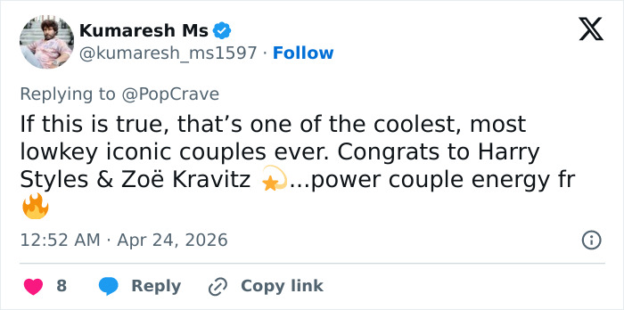 Harry Styles And Zoë Kravitz Are Engaged, And Fans Are All Saying The Same Thing