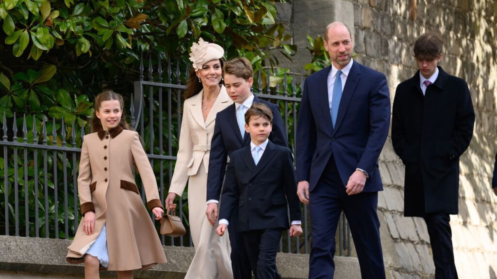 Kate Middleton and Prince William Rejoin the Royal Family on Easter