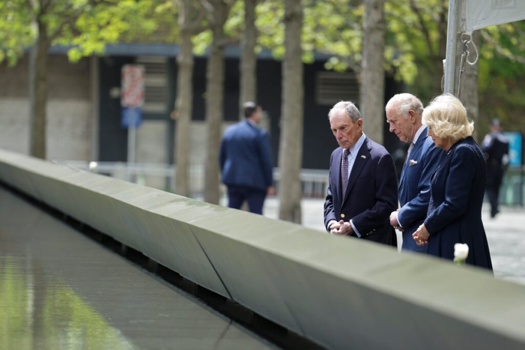 King Charles US visit live: NYC mayor chats with royal at 9/11 memorial after saying he’d urge return of crown jewel