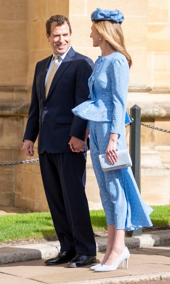 Peter Phillips and Harriet Sperling on Easter Sunday 2026Credit: Getty