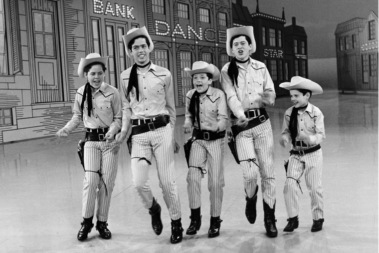 The Osmonds perform on the Andy Williams Show in 1966.