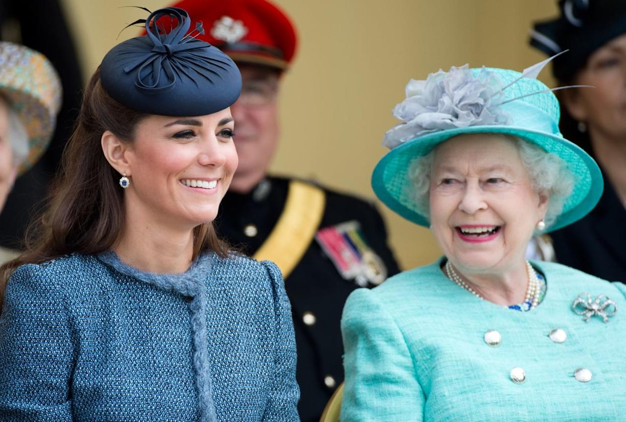 Kate Middleton and Queen Elizabeth on June 13, 2012.Credit: Getty