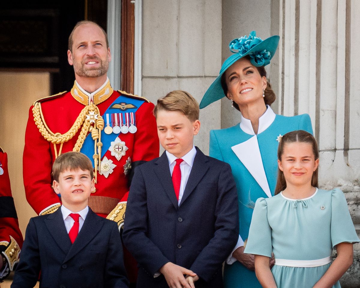 William and Kate with their three children - George, Charlotte and Louis 