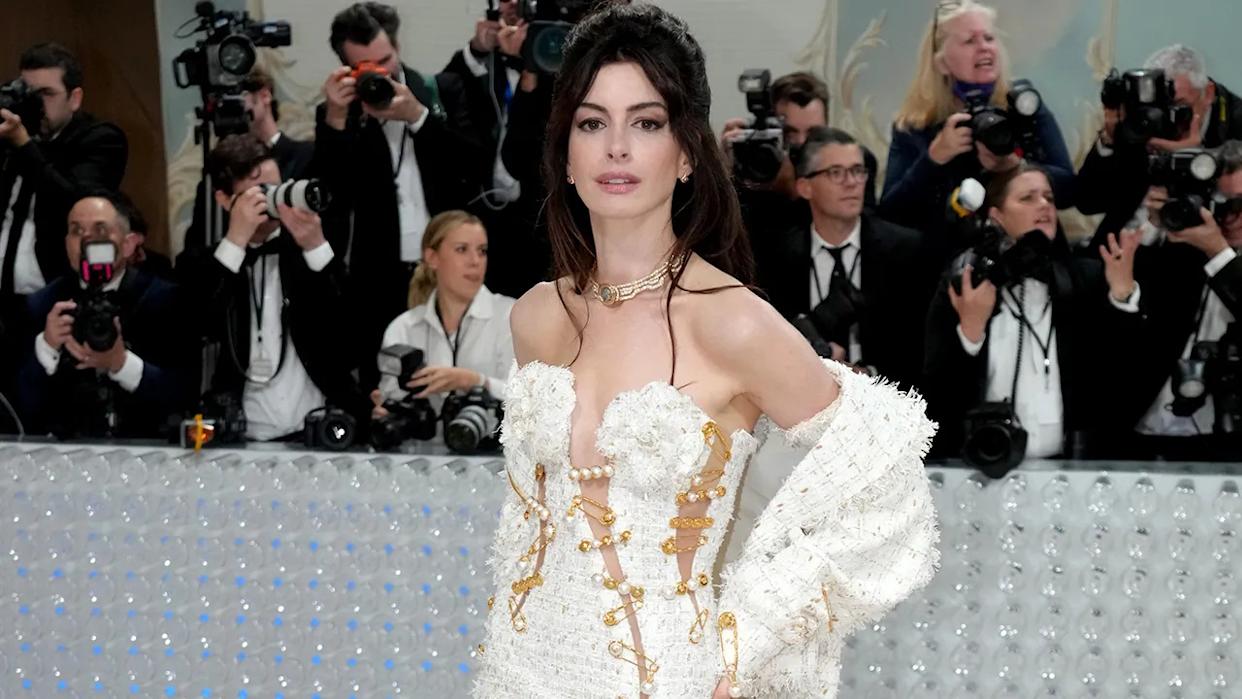 Anne Hathaway at the 2023 Met Gala in New York City.