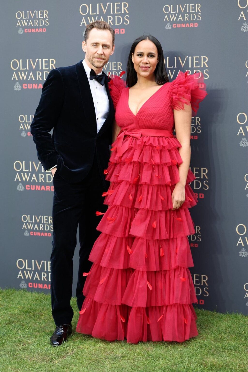 Tom Hiddleston and Zawe Ashton at The Olivier Awards 2026 (April 12, 2026)