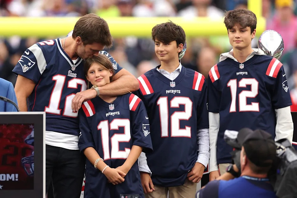 Tom Brady and his kids in 2023.Credit: Getty Images