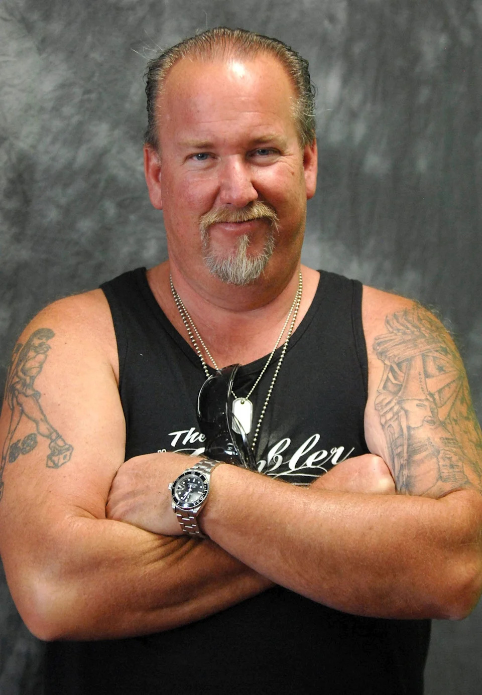 Reality star Darrell Sheets standing inside Now & Then Thrift Store in Tustin, California