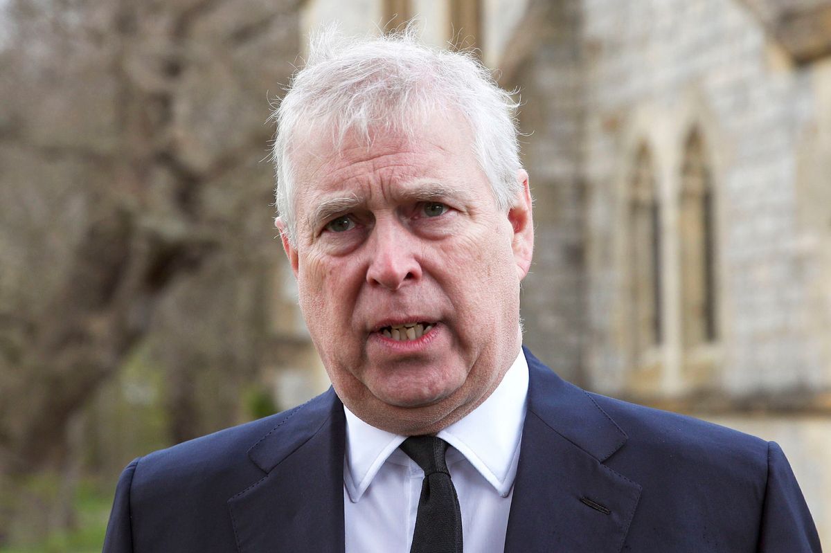 Andrew Mountbatten-Windsor speaking in 2021