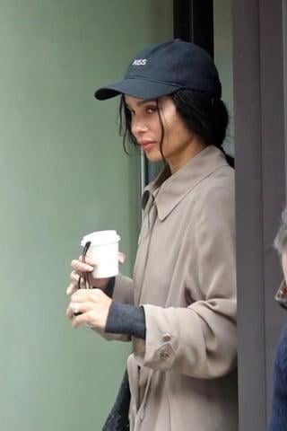 Zoe Kravitz is spotted with a huge diamond ring in London