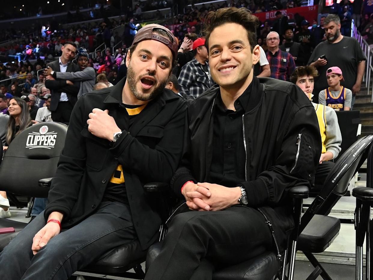 Sami Malek (left) and Rami Malek attend an NBA game between the Los Angeles Lakers and Los Angeles Clippers at Crypto.com Arena in Los Angeles on March 3, 2022Credit: Adam Pantozzi/NBAE/Getty
