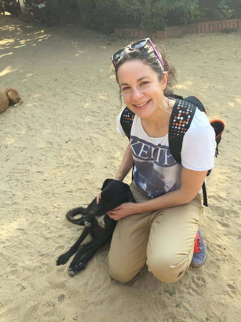 Jo Carnegie on one of her life-changing trips to India