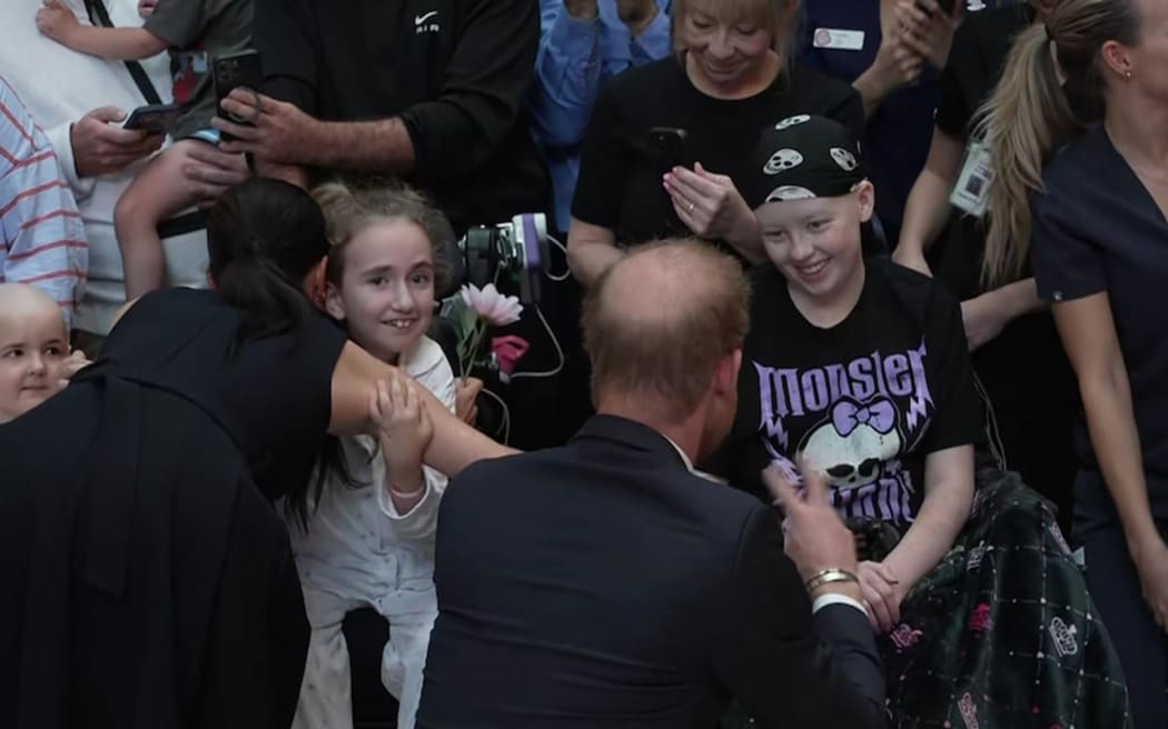Scarlett McGowan (right) was excited to meet the Duke and Duchess face-to-face.