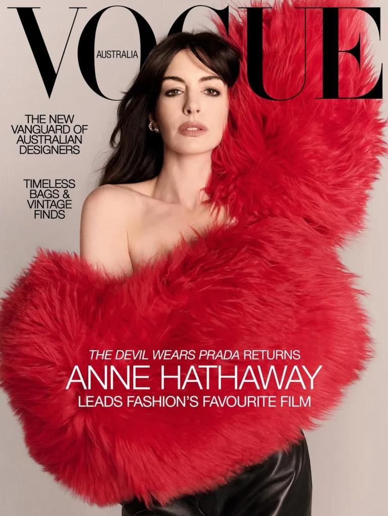 Vogue Australia May 2026 : Anne Hathaway by Luigi & Iango 