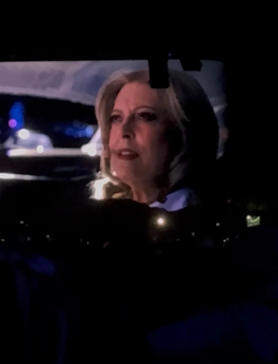 Susan Sarandon performs a monologue during Sabrina Carpenter's headlining set at Coachella.