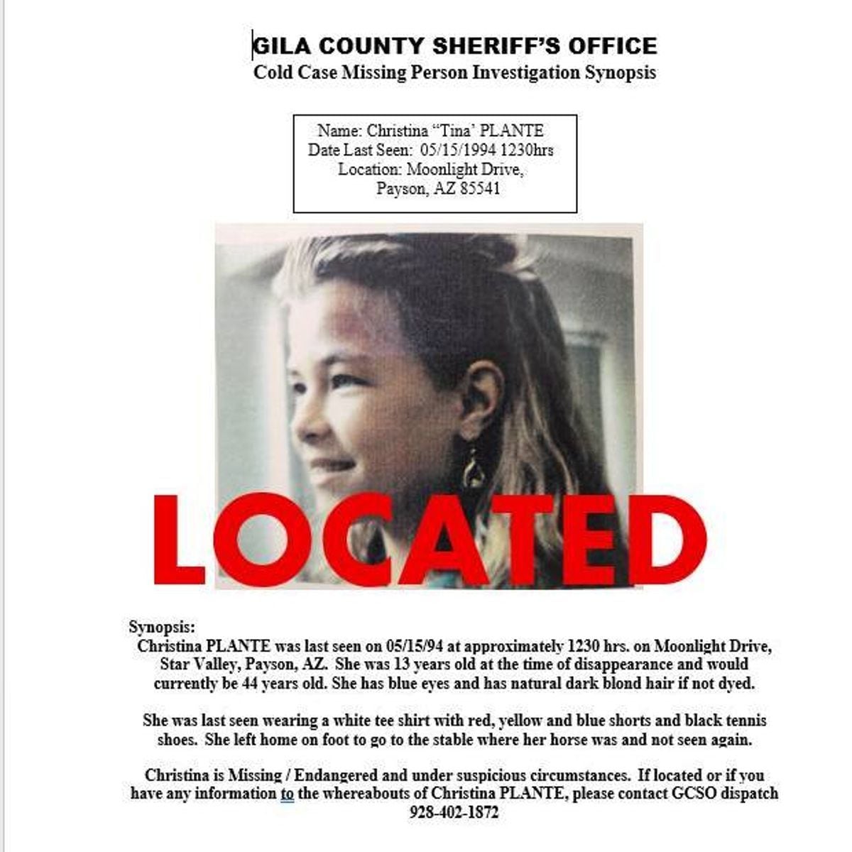 The chilling case of Christina Maria Plante: she disappeared at 13 and is found alive three decades later