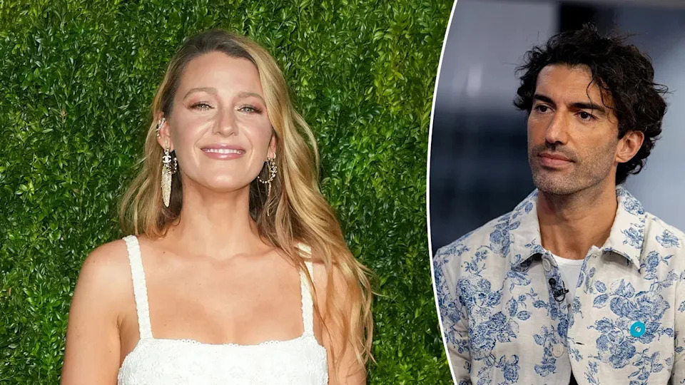 Blake Lively and Justin Baldoni standing together