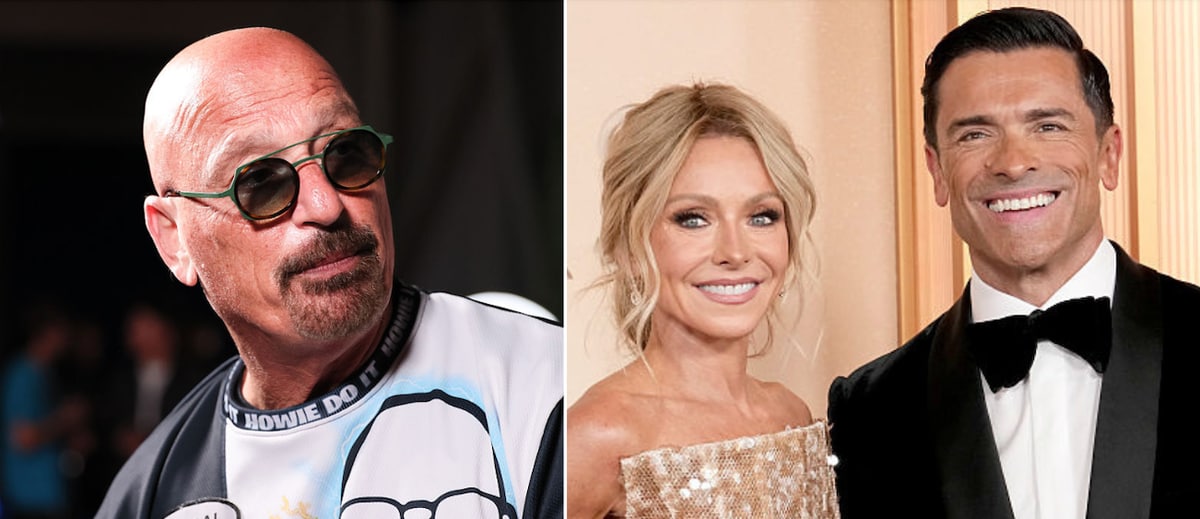 Howie Mandel, Kelly Ripa, Mark Consuelos 