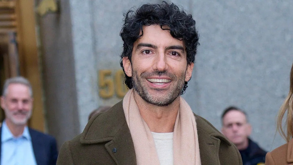 Justin Baldoni leaving a New York City courthouse in April 2026.