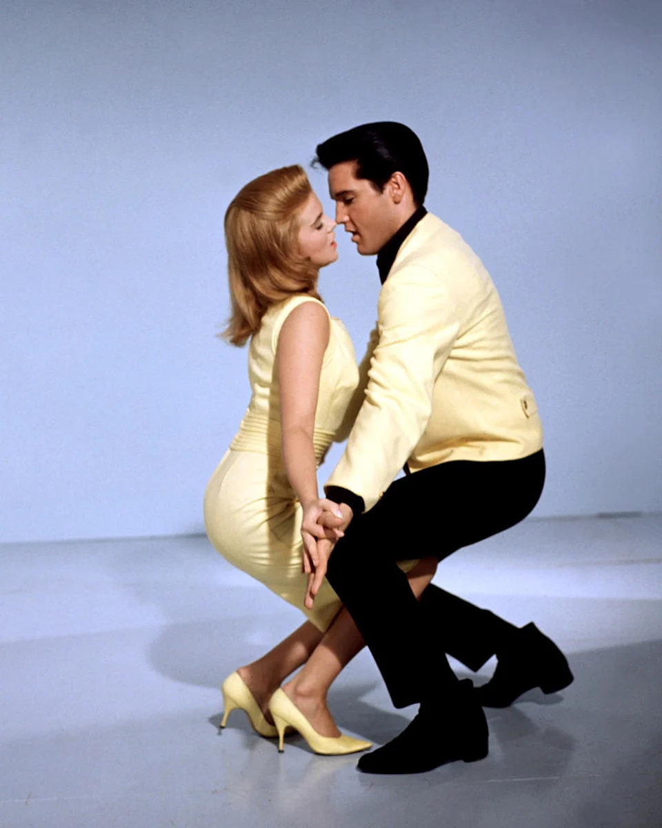 Ann-Margret dancing with Elvis Presley in a scene from Viva Las Vegas