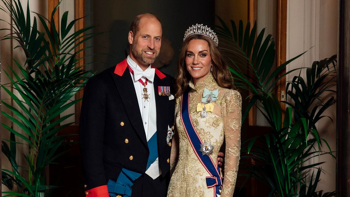 Princess Kate and Prince William pictured ahead of state banquet at Windsor Castle