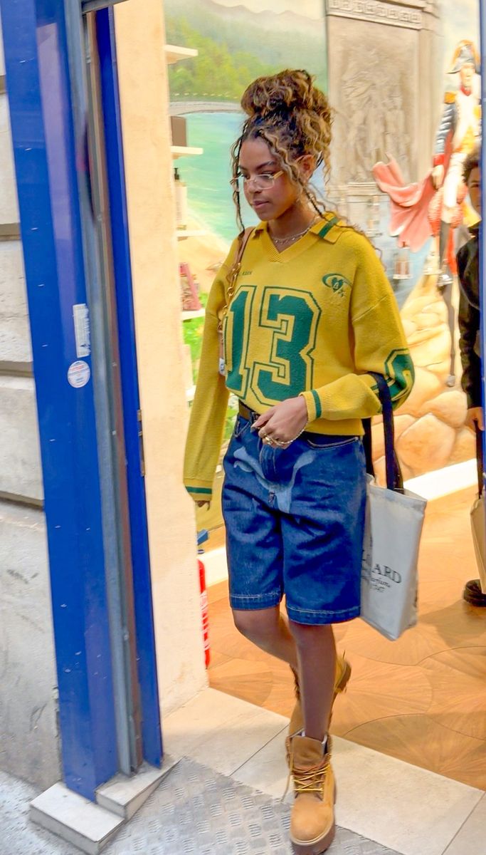 Blue Ivy's hair was styled in a high, textured bun, giving the overall look a polished finish while keeping things youthful and fresh.