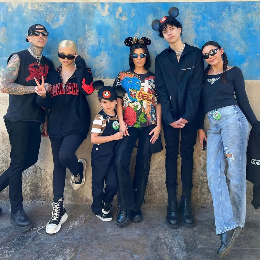 Kourtney Kardashian, Travis Barker Family Photos